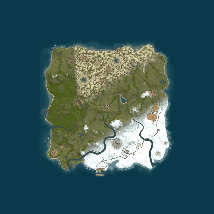 Map of [EU] RustyLife Main | Vanilla | Weekly