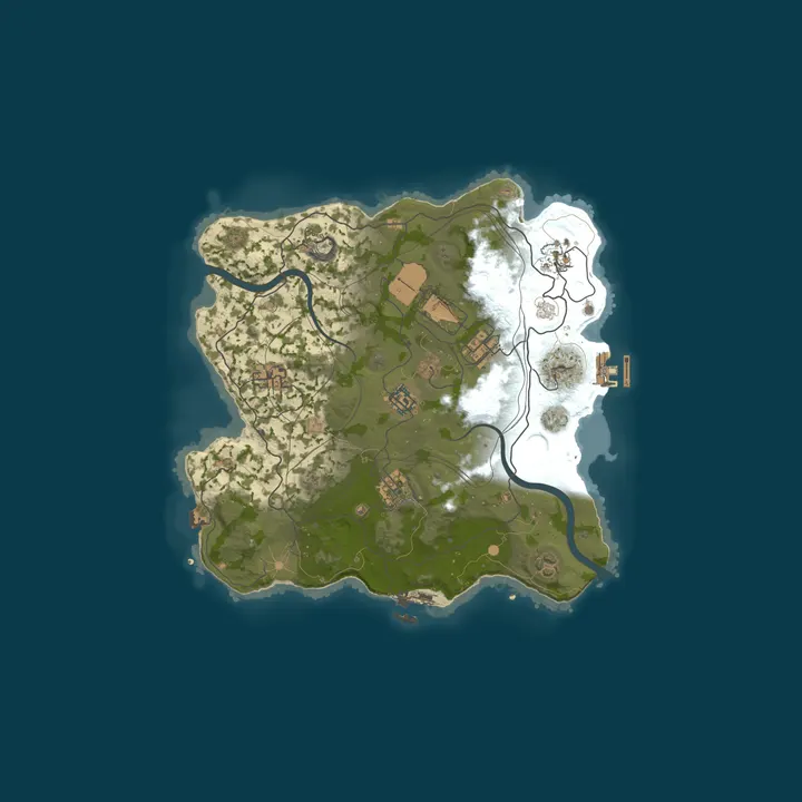 Map of BERRY RUST X5 | EVENTS | CUSTOM LOOT | INSTANT CRAFT
