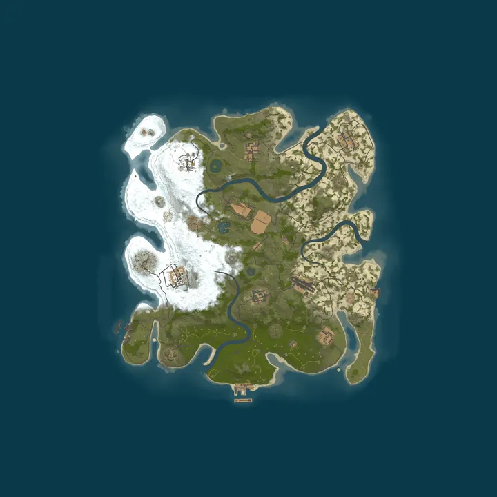 Map of StayFrosty | 100X | Modded PvP | Solo, Duo, Trio, Quad | Weekly