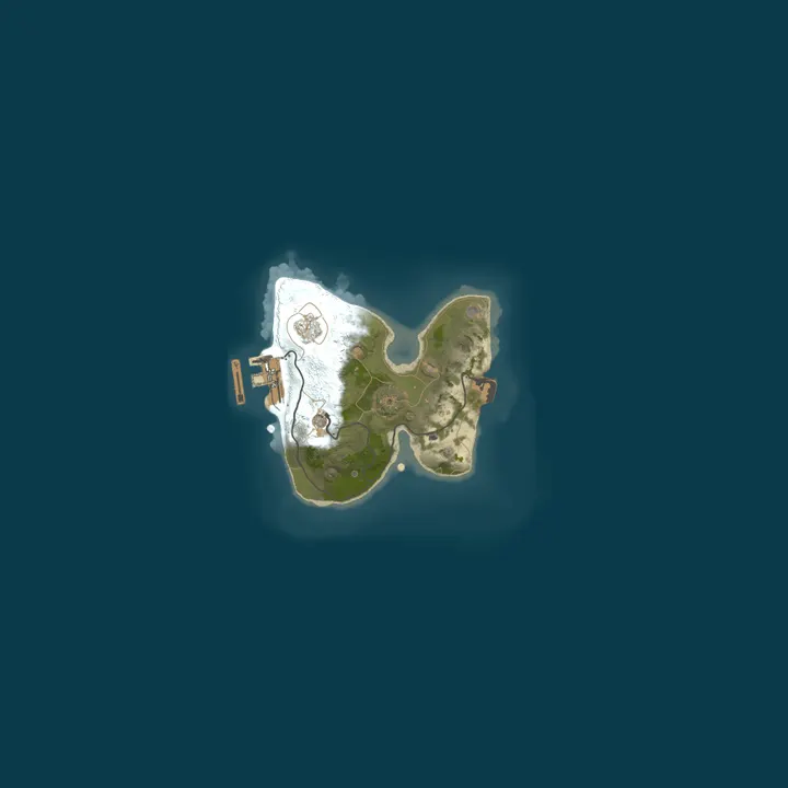 Map of one grid - classic rust - AU Small Map