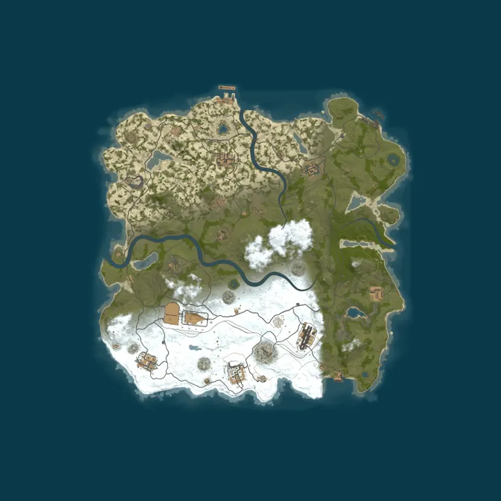 Map of VANILLA | PIXEL RUST | BIWEEKLY | X1 | EU | UA | WIPE 08.10