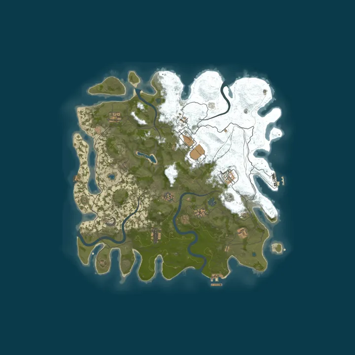 Map of A Shockbyte x Discord Production Rust Server