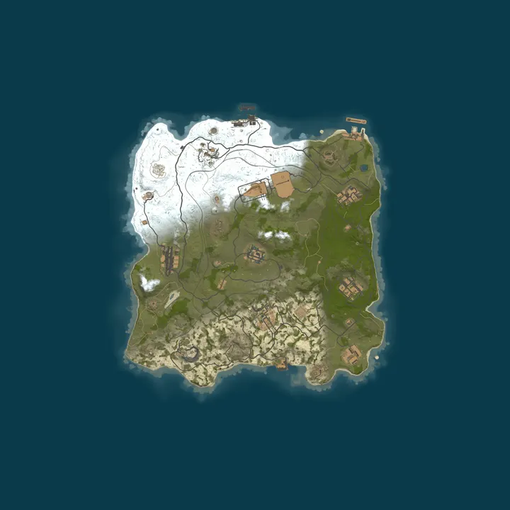 Map of Launch Your Private Rust Wipe Instantly - No Setup
