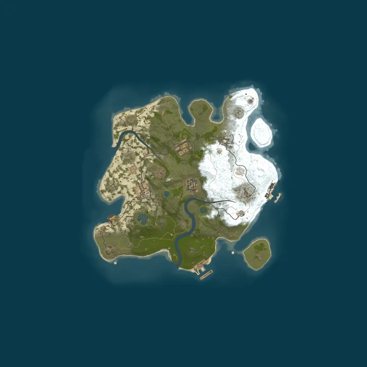 Map of Rust::Hosted by Cybrancee.com