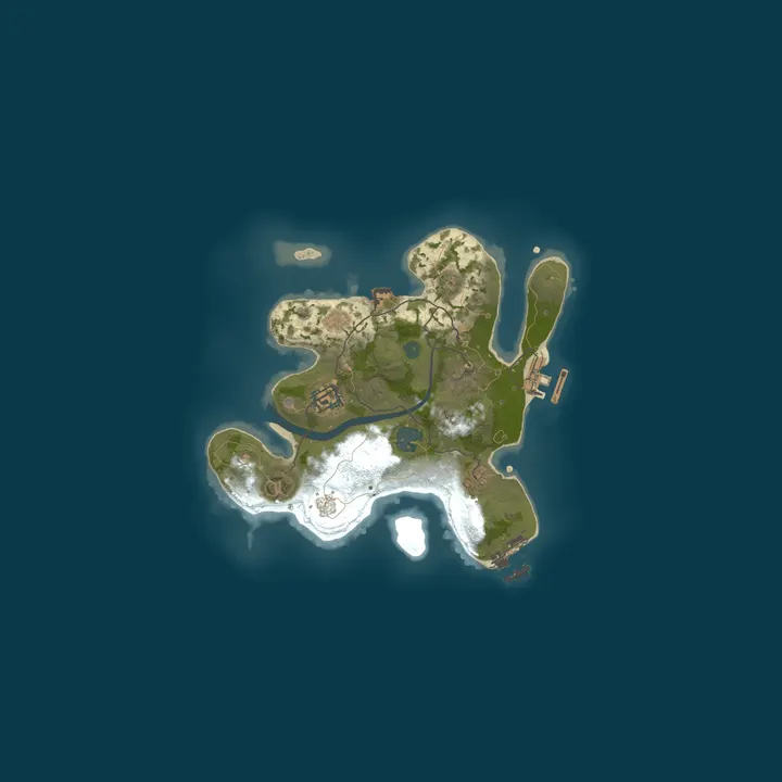Map of A Shockbyte Rust Server