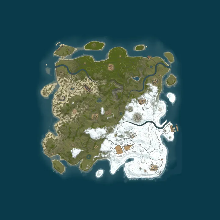 Map of A Shockbyte Rust Server