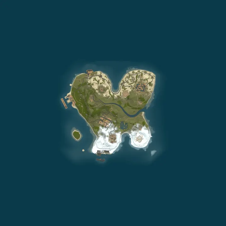 Map of A Shockbyte Rust Server