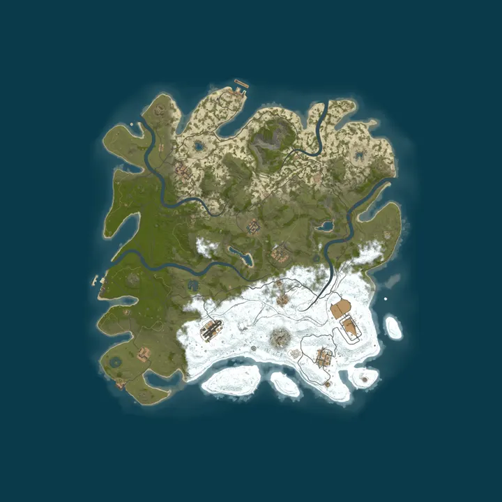 Map of Rustasis Vanilla Monthly | Solos & Duos | Noob Friendly