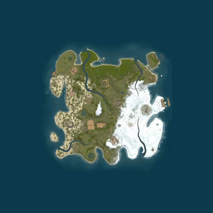 Map of A Shockbyte Rust Server
