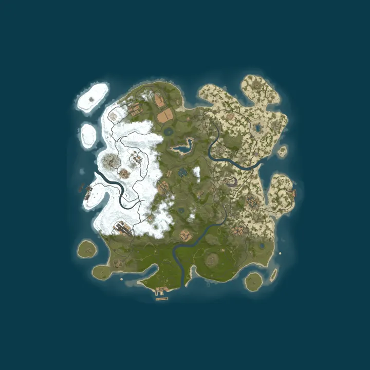 Map of 4Netplayers Rust Server Keller2104