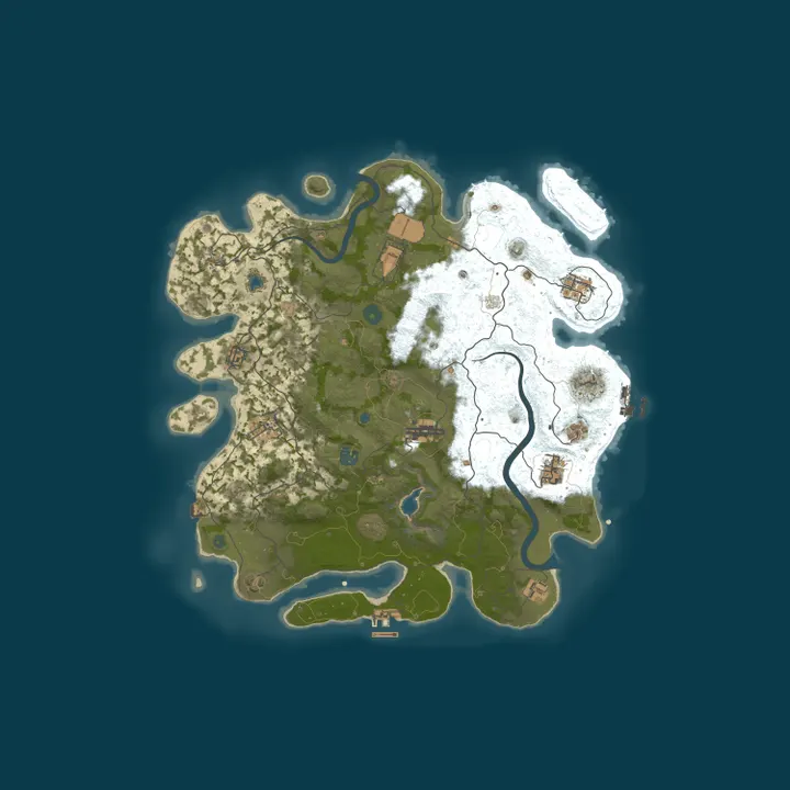 Map of 4Netplayers Rust Server