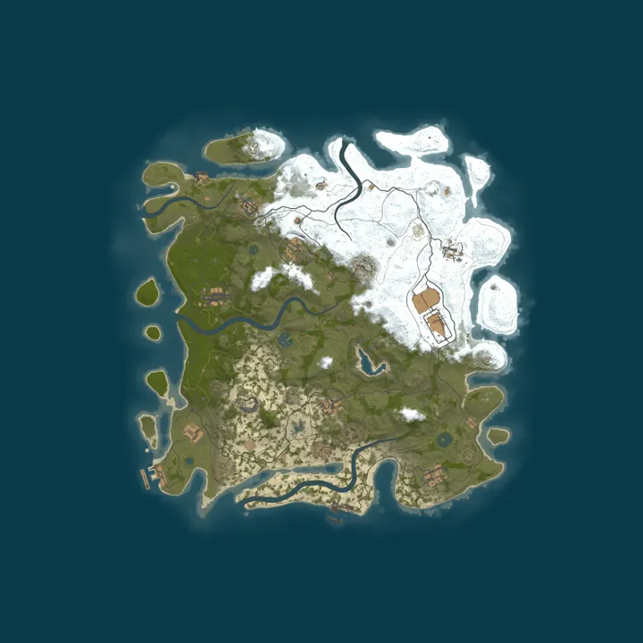 Map of YahRly PvE | Raidable Bases | Chill Community | Grave