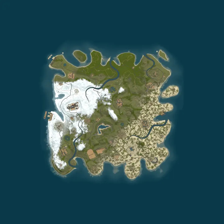 Map of [EU] RUST PLEASE 2X | Solo/Duo/Trio | Newbie/Noob Friendly| 09.