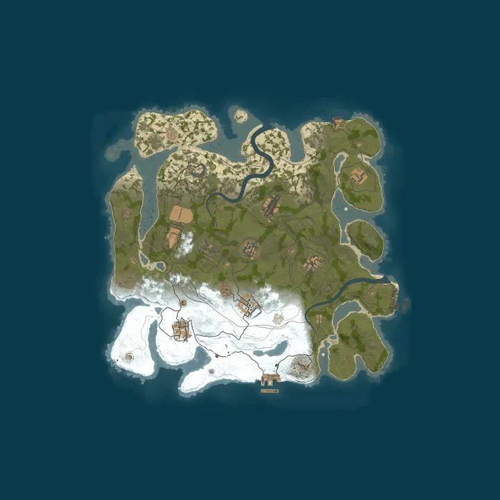 Map of HollowServers.co 3x Solo/Duo/Trio |LootX3|JUST FULLWIPED