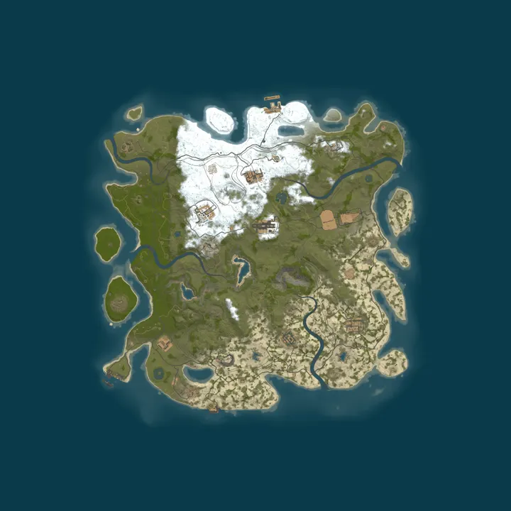 Map of DayenTech.net Rustic PVP Adventure