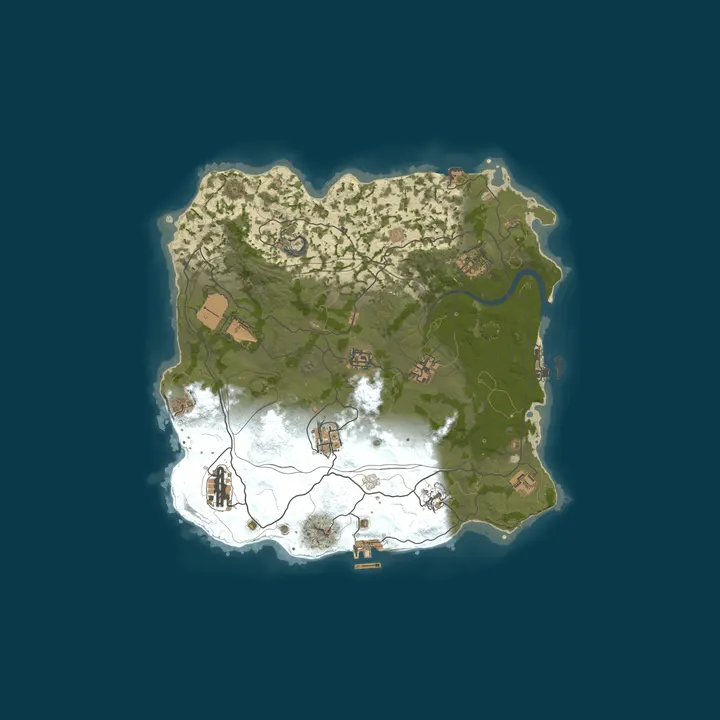 Map of WARBANDITS.GG 5X |Solo/Duo/Trio|Loot+|TP|Kits|x5 JUST WIPED