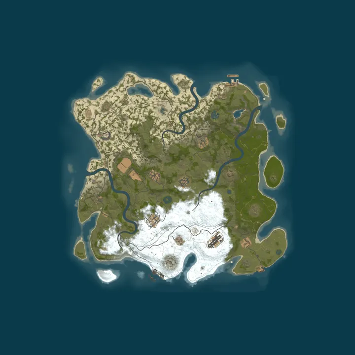 Map of Rust Beginner - PVE Only - 25% Decay