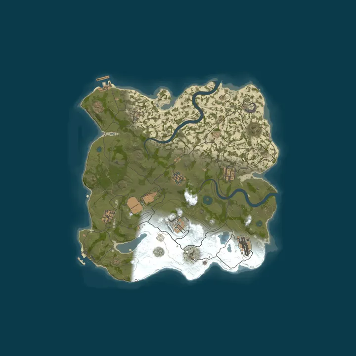 Map of ⦿ ICEFUSE EU 2X Trio (Solo/Duo/Trio|Loot x2|WIPED)