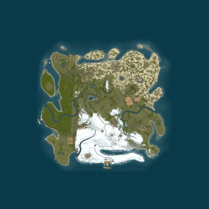 Map of LONE LANDS EU | 2X