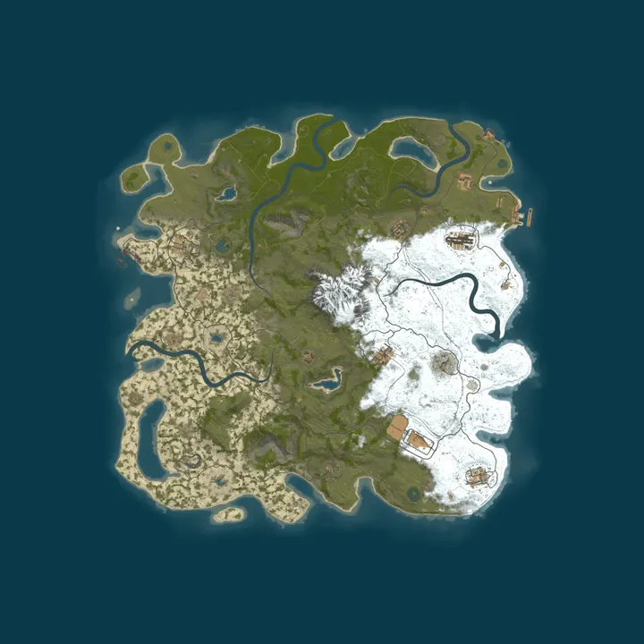 Map of ETD#RUST01 | EU | PVP | VANILLA+ | ARENA | BANK | NEXUS