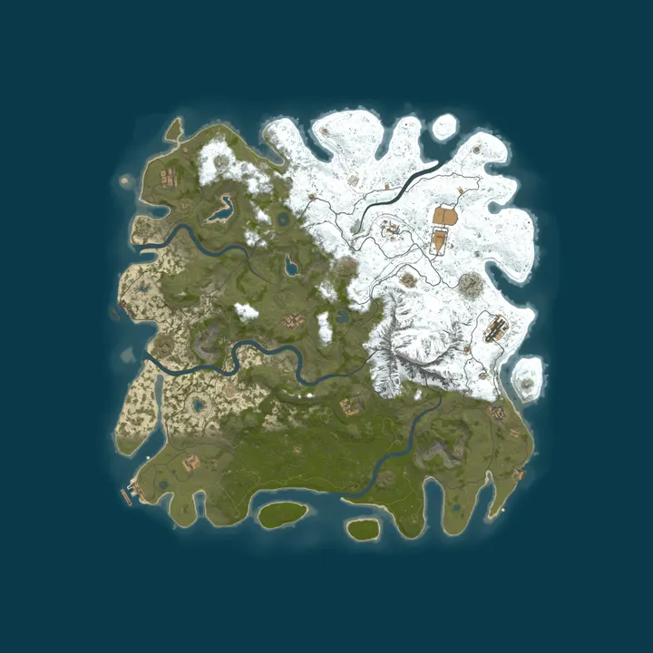 Map of [US] RustyPlanet Reborn | 10X Hybrid PvE/PvP | Custom Missions 