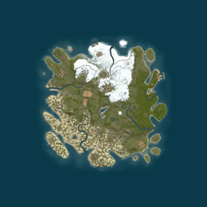 Map of US | Farmer's Paradise PVE | No Raiding/Killing/Stealing