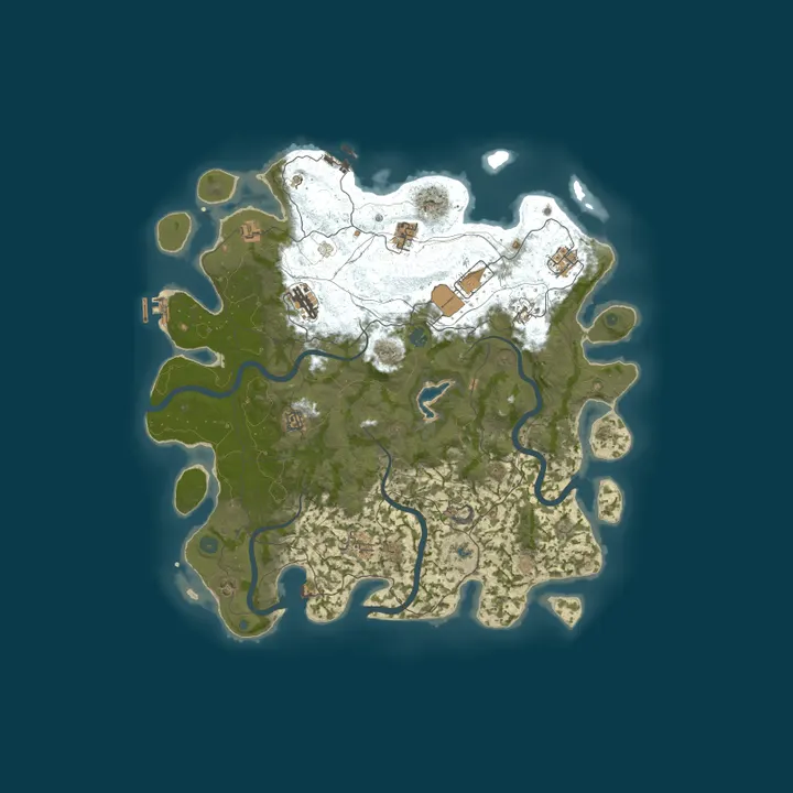 Map of Not A Rust Server