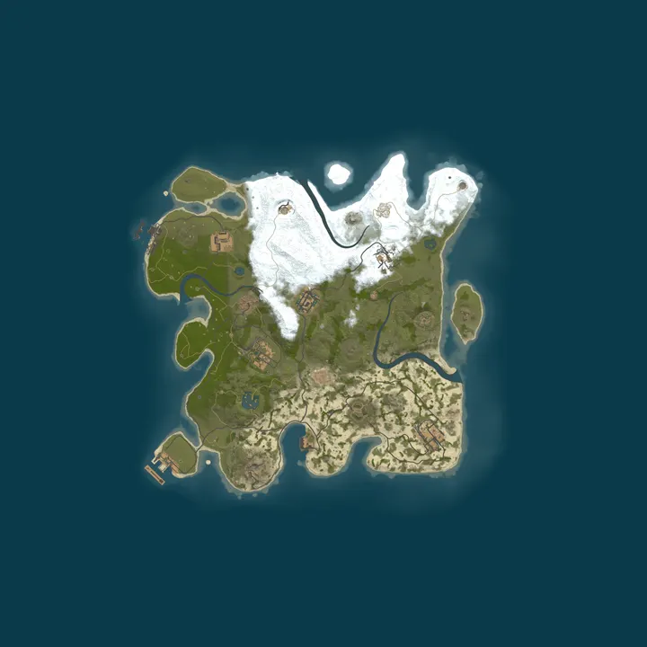 Map of Pine Hosting - Rust Server