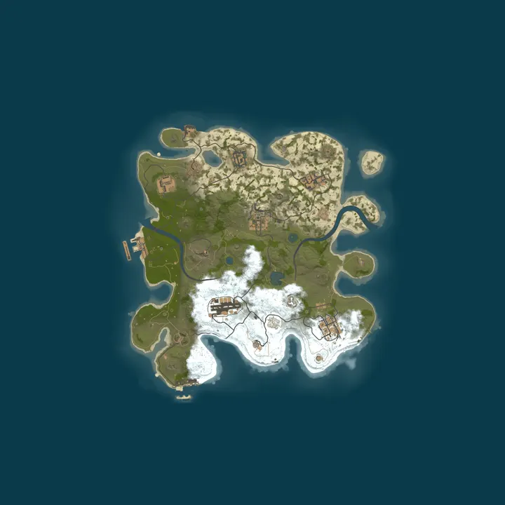 Map of Blue Goose Solo/Duo/Trio/Squad|No BP wipe|Vanilla|Monthly