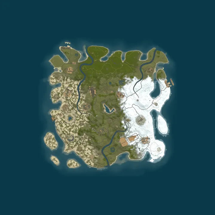 Map of Pine Hosting - Rust Server