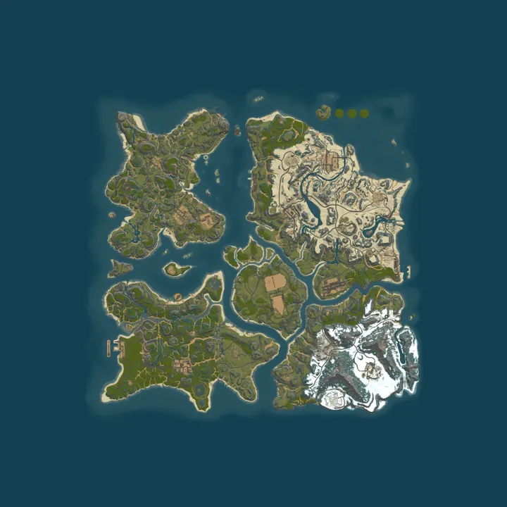 Map of CREED PVE | 500K | NO BP | KITS | SHOP | THURSDAYS