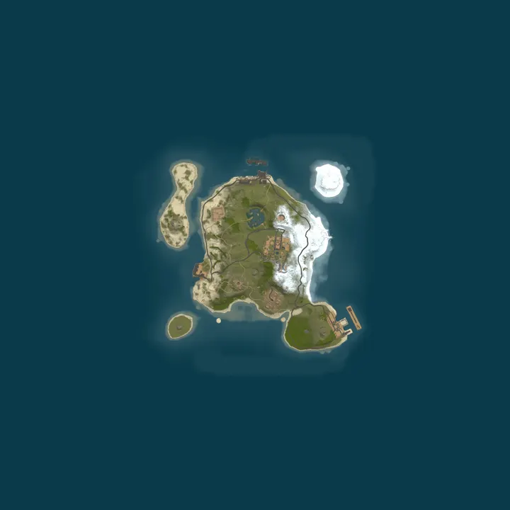Map of RUST or BUST 2X (Duo) (Small Map) (Chill)