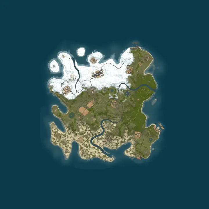 Map of Pine Hosting - Rust Server