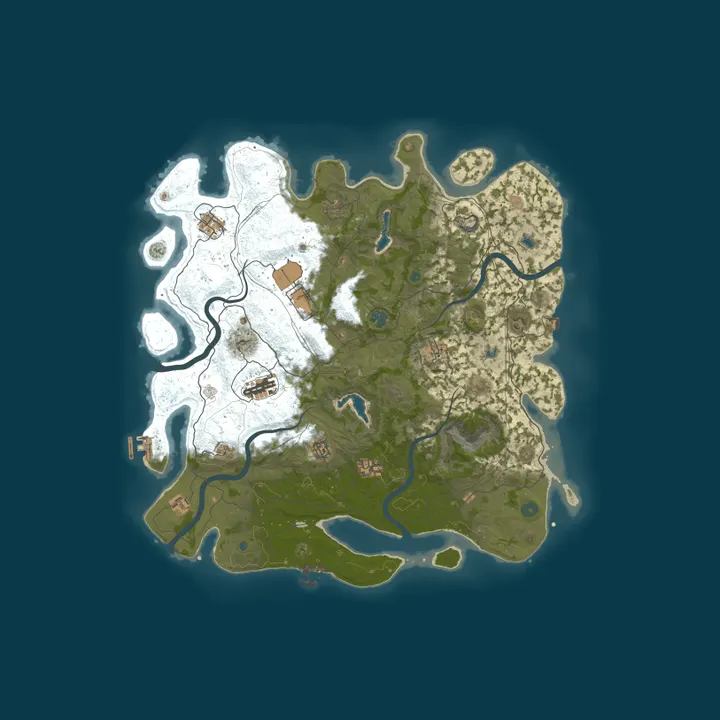 Map of Rust Server - Pinehosting.com