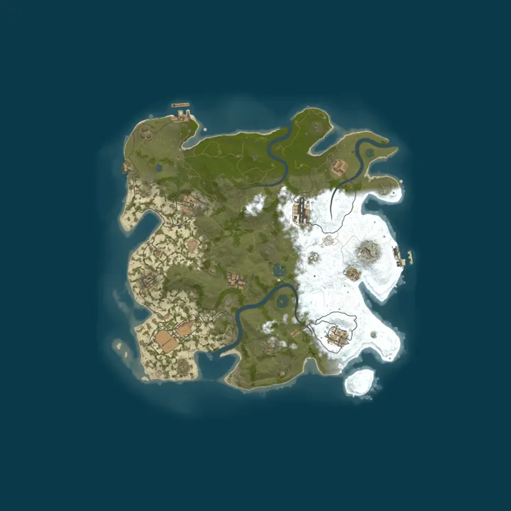 Map of Overtime Rust | 5 Max | Monthly wipe | 3x Gather | 50% Upkeep