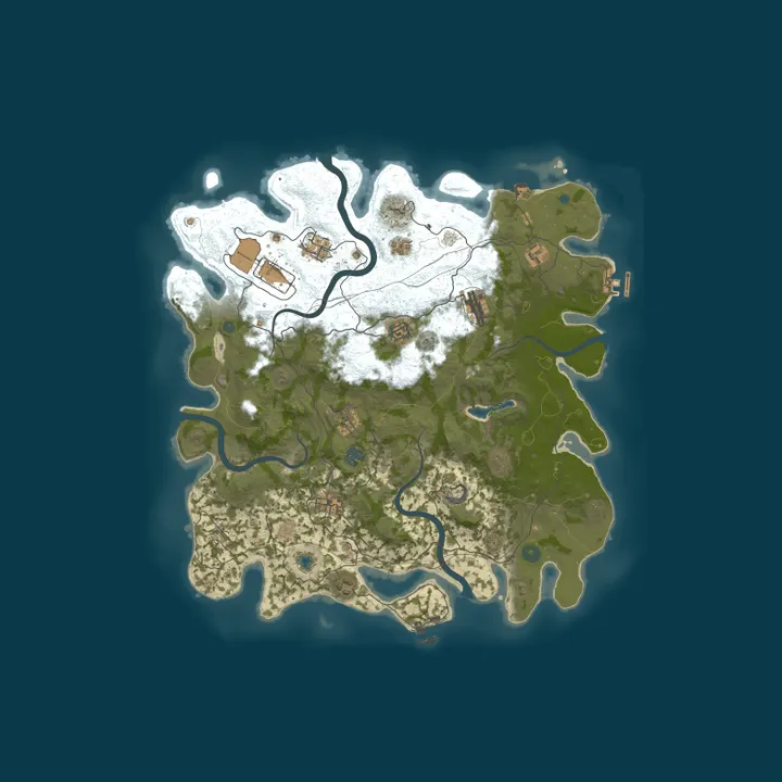 Map of TGZ Sanctuary - PVE with PVP Zones | Raid Bases | Vehicles