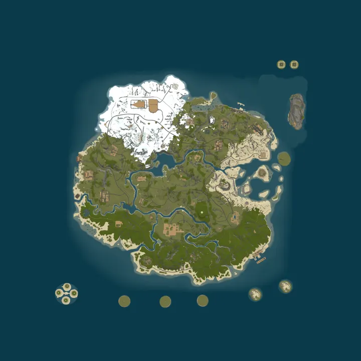 Map of ◆ BLIGHT LIGHT PVE ◆ Custom Gear ◆ Nighttime Zombies ◆