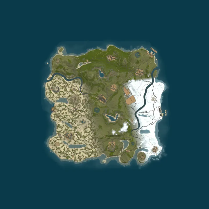 Map of HQM.GG US 3x Monthly Solo Only - Skins - Pvp - ORP