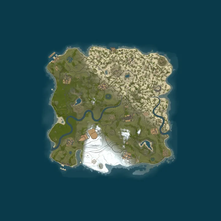 Map of HQM.GG US 5x Monthly Solo/Duo - Skins - Pvp - ORP