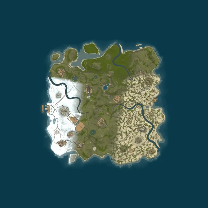 Map of XRUST.CO US 10x Monthly Solo Only - Skins - Pvp - ORP