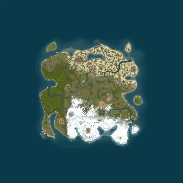 Map of EXO RUSTLAND LATAM - NOOB FRIENDLY - BIWEEKLY - DUO