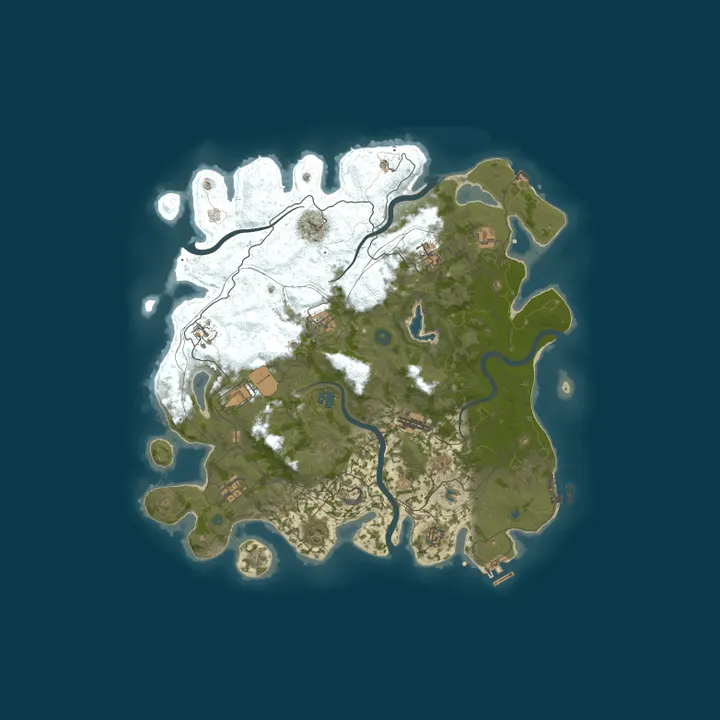 Map of [EU] RUSTERA #1 | X2 | TP | BattlePass | Wiped: 5 days ago