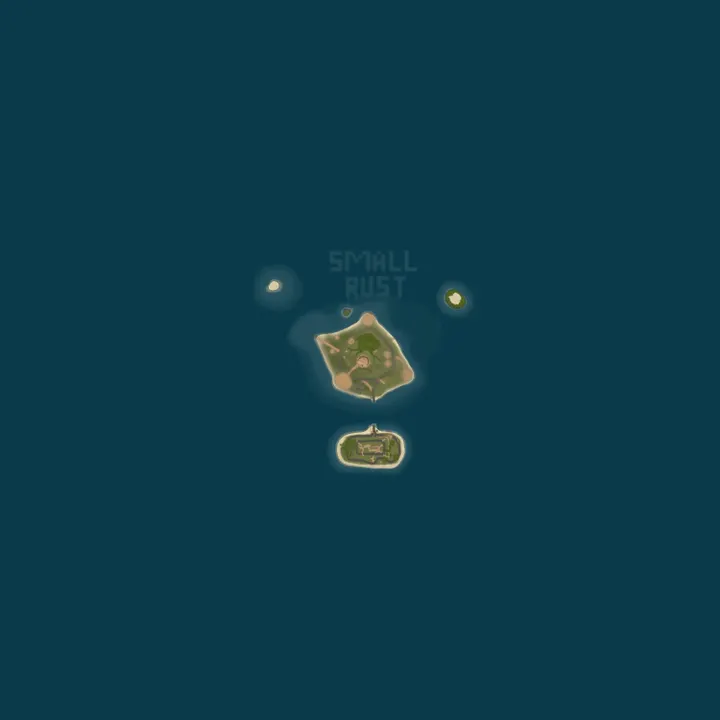 Map of SMALL RUST ONE GRID| MAX 2 | Wipe 1.11 |