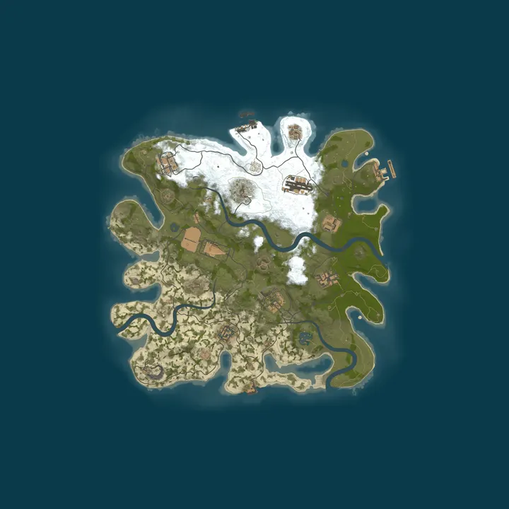 Map of [DK/EU] BROS Rust | Vanilla+ | 1/3 Upkeep | Monthly