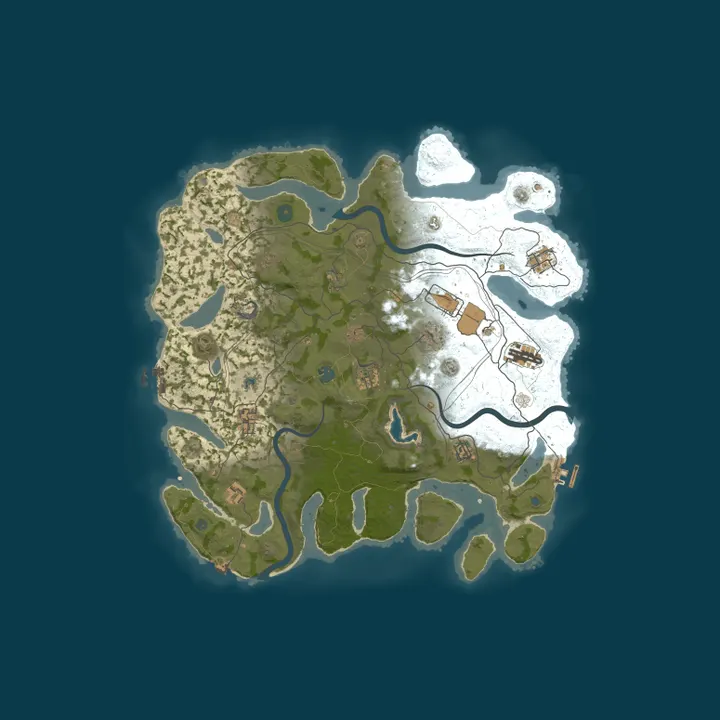 Map of VANILLA 2x2 | GGRust #6 | Для нoвичкoв 2x