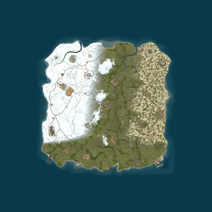 Map of MIRAGE RUST | MIDDLE 2x | VANILLA+  | Wipe 01.10