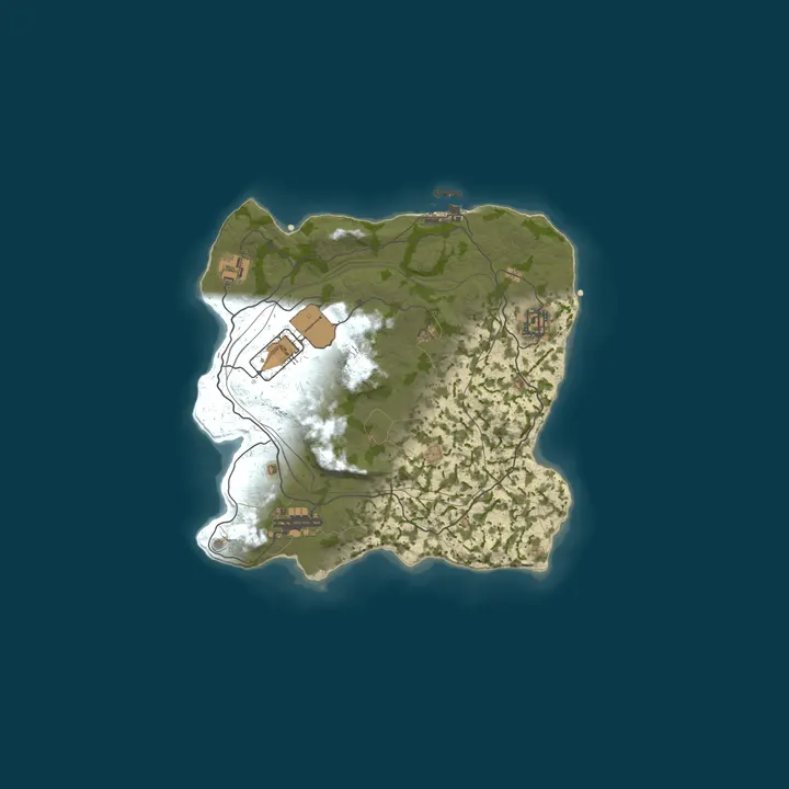 Map of AZARUST#3 [ X100000 | KITS | BATTLEFIELD | PVP ] 05.10