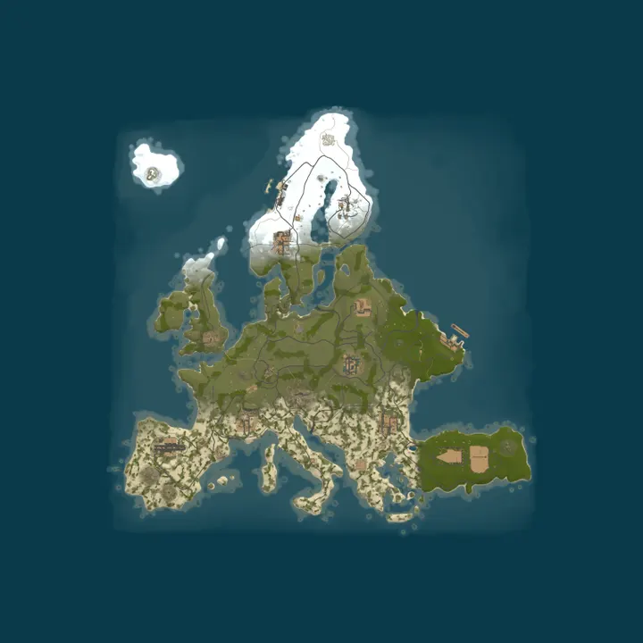 Map of [ESP] Spanish World ★ PVE x2 ★ RaidBases | Kits | Eventos