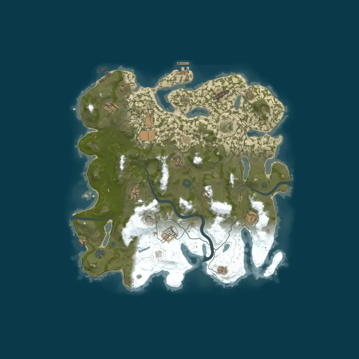 Map of Rust4Noobs | Solo/Duo/Trio | Softcore 50% Monthly | No BP Wipe