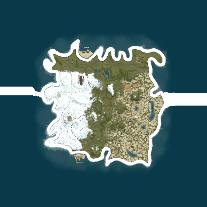 Map of P.I.P RUST Test Server